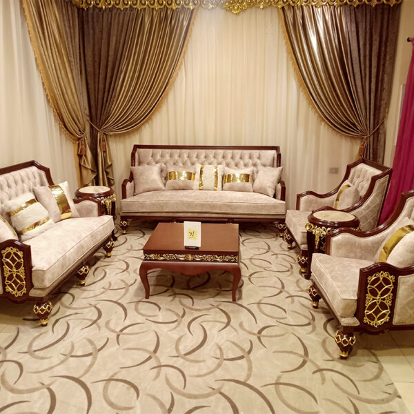 Sham Luxury Living Room Set SLLRS-77044