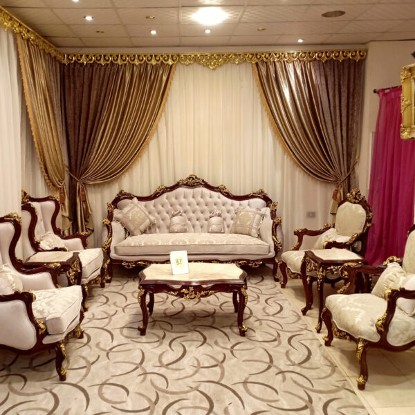 Sham Luxury Living Room Set SLLRS-77047