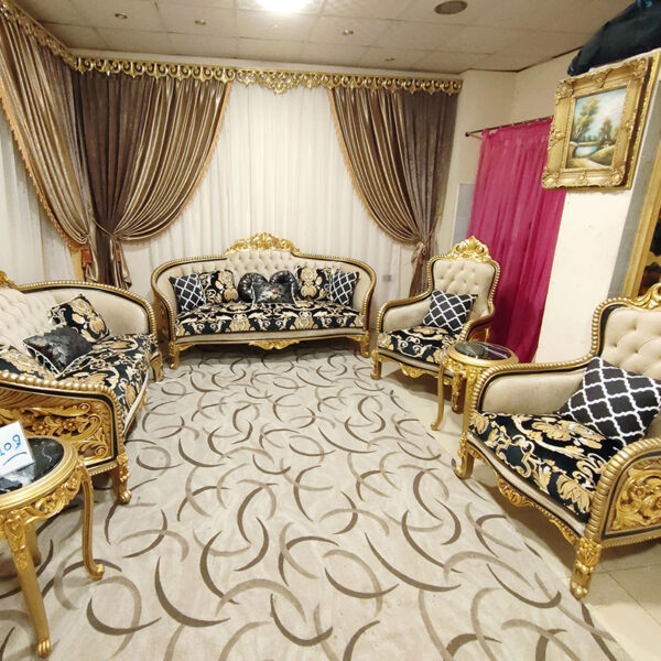Sham Luxury Living Room Set SLLRS-77046