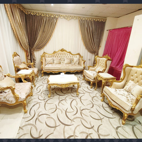 Sham Luxury Living Room Set SLLRS-77055