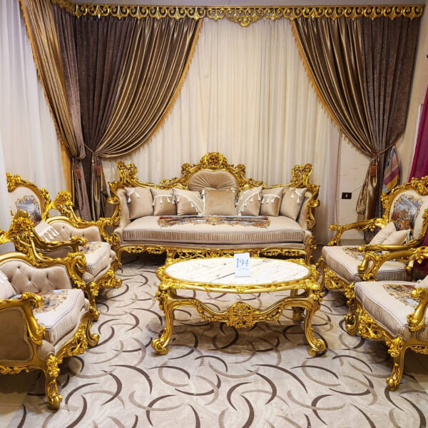 Sham Luxury Living Room Set SLLRS-77061