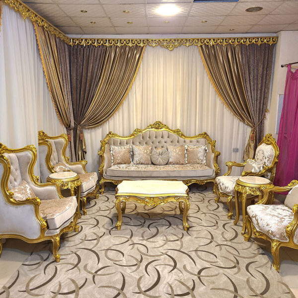 Sham Luxury Living Room Set SLLRS-77075