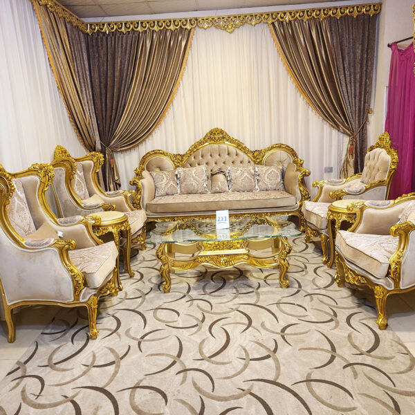 Sham Luxury Living Room Set SLLRS-77079