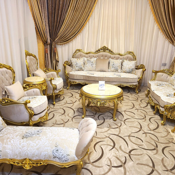 Sham Luxury Living Room Set SLLRS-77081