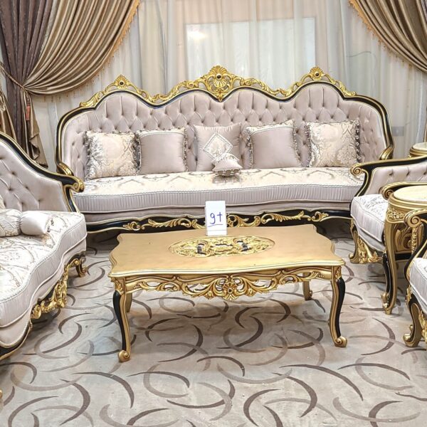 Sham Luxury Living Room Set SLLRS-77109