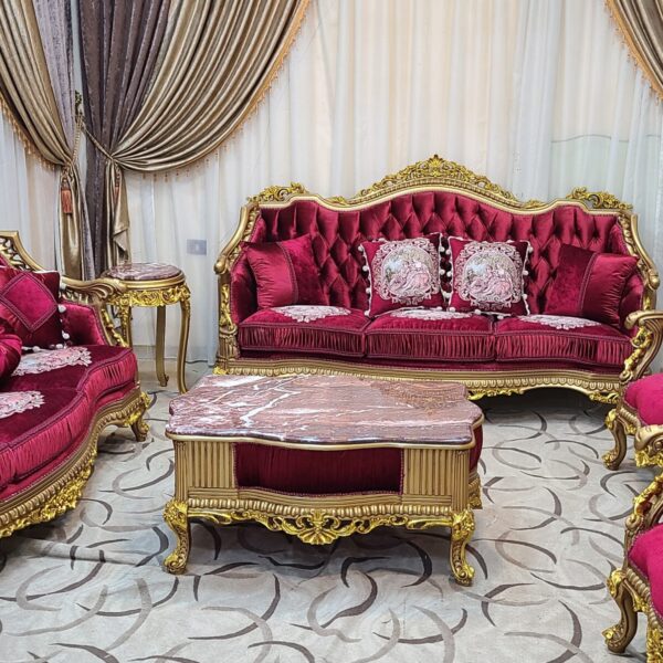 Sham Luxury Living Room Set SLLRS-77100