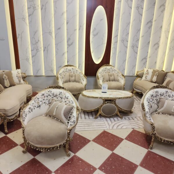 Sham Luxury Living Room Set - SLLRS-771052