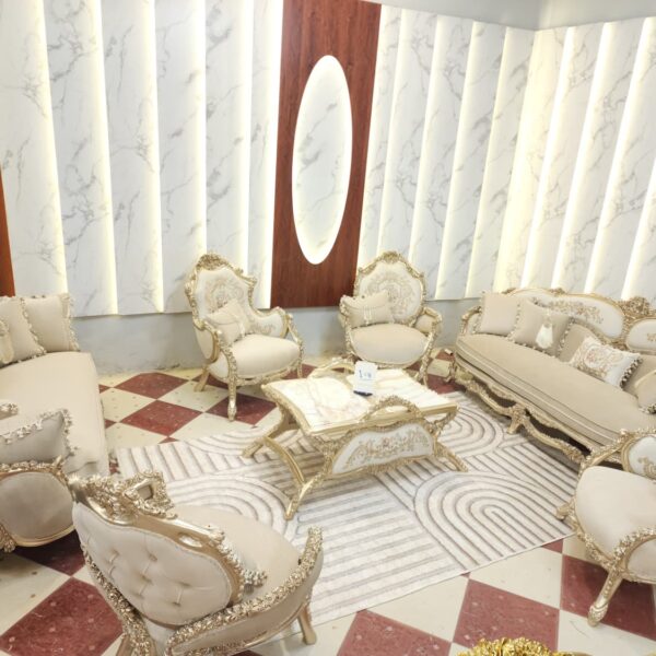 Sham Luxury Living Room Set - SLLRS-771041