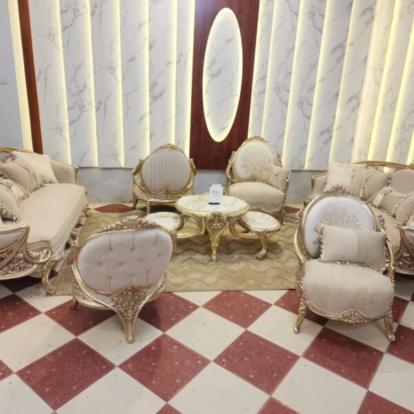 Sham Luxury Living Room Set - SLLRS-771042