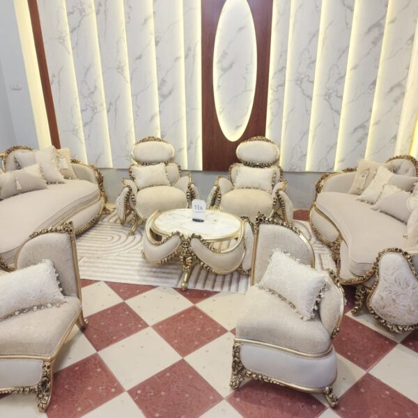 Sham Luxury Living Room Set - SLLRS-771043