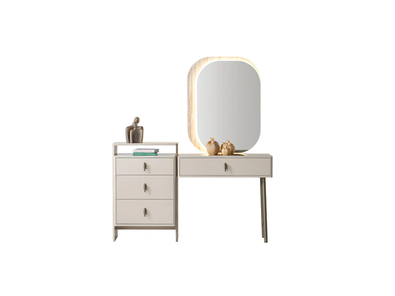 Bern Bedroom (Queen Frame With Headboard & Dresser With Mirror & 2 Nightstand) - Image 3