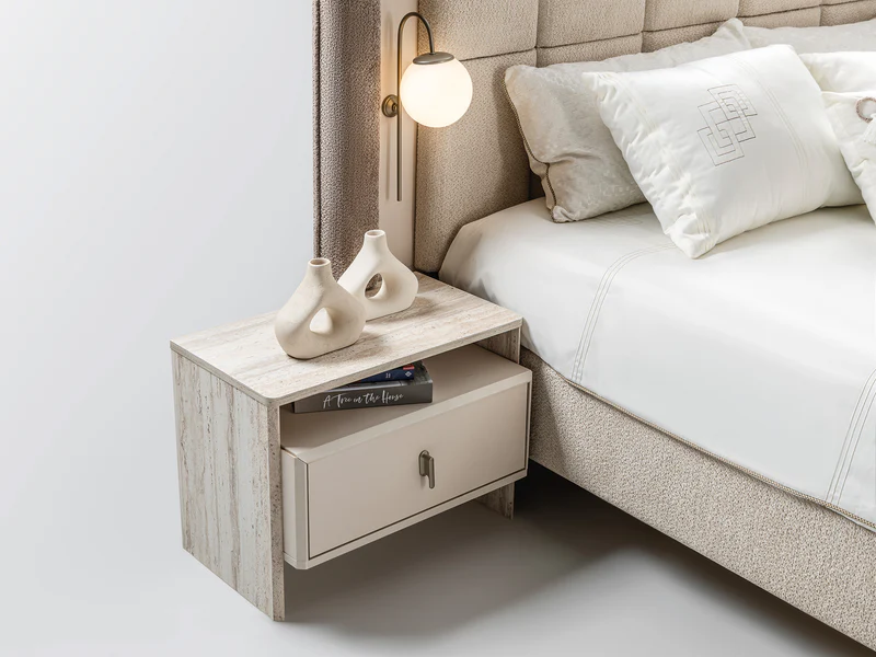 Bern Bedroom (Queen Frame With Headboard & Dresser With Mirror & 2 Nightstand) - Image 4