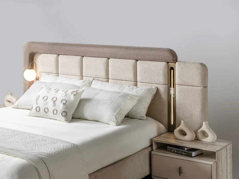 Bern Bedroom (Queen Frame With Headboard & Dresser With Mirror & 2 Nightstand) - Image 7