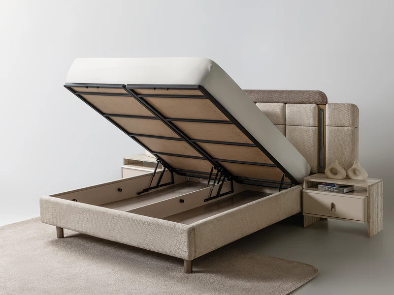 Bern Bedroom (Queen Frame With Headboard & Dresser With Mirror & 2 Nightstand) - Image 6