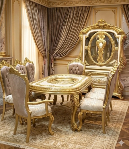 The Golden Estate Champagne & Ivory Dining Suite