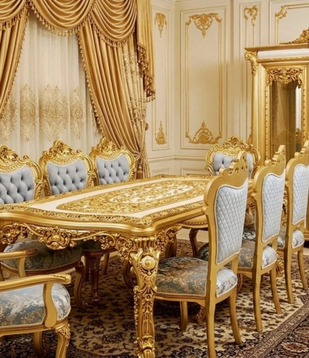 The Azure Sky Imperial Gilded Dining Suite