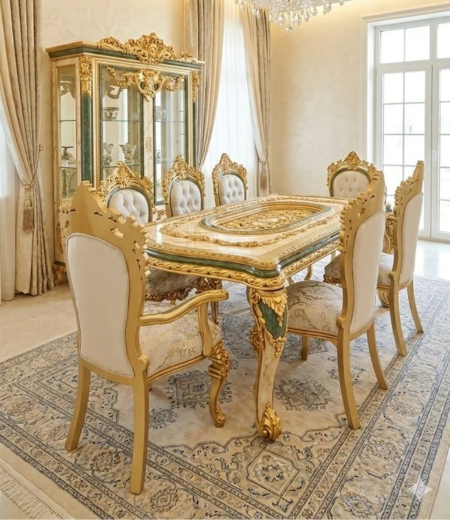 The Emerald Imperial Gilded Dining Collection