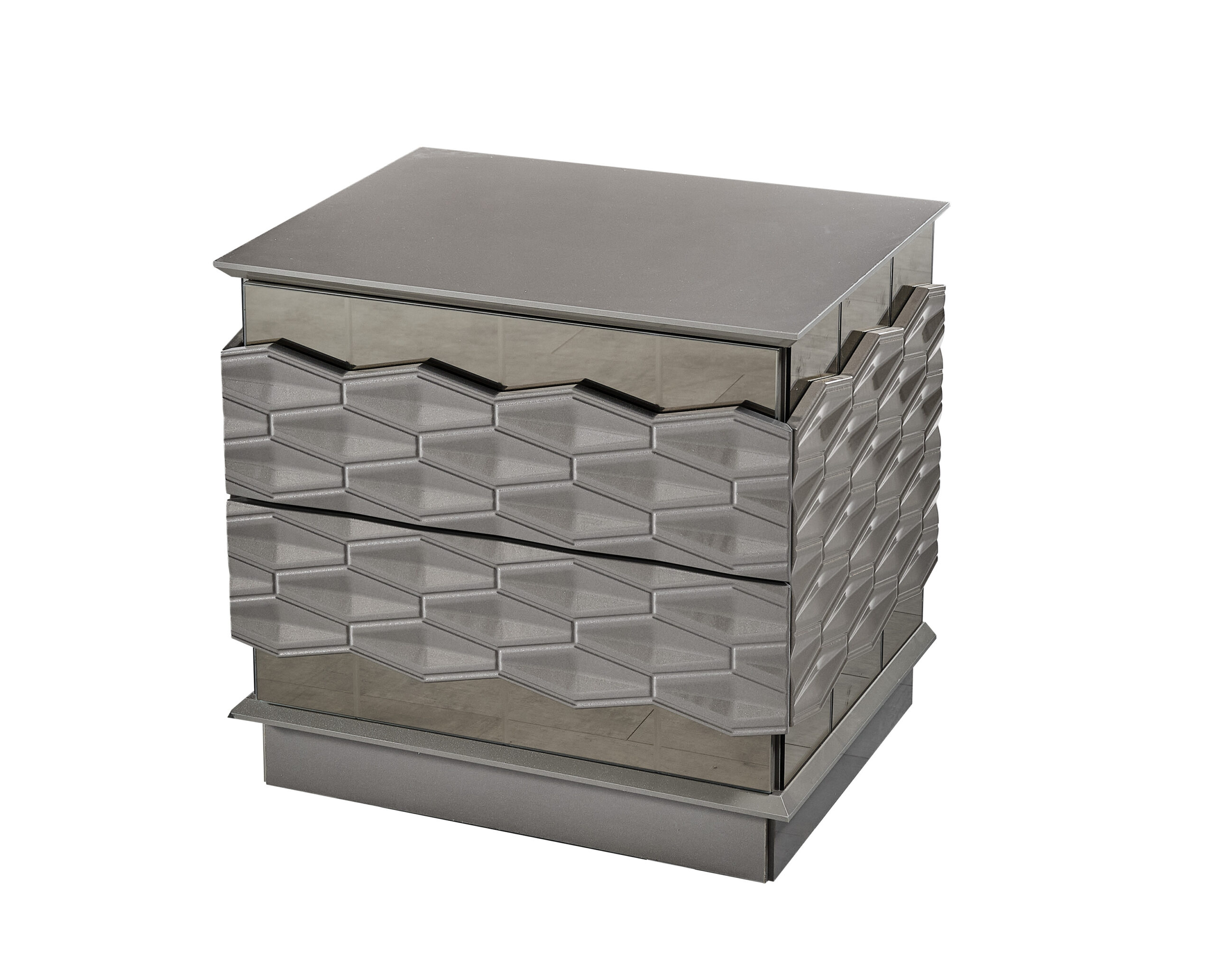 Gokce Bedroom (Queen Frame With Headboard & Dresser With Mirror & Ottoman & 2 Nightstand) - Image 17