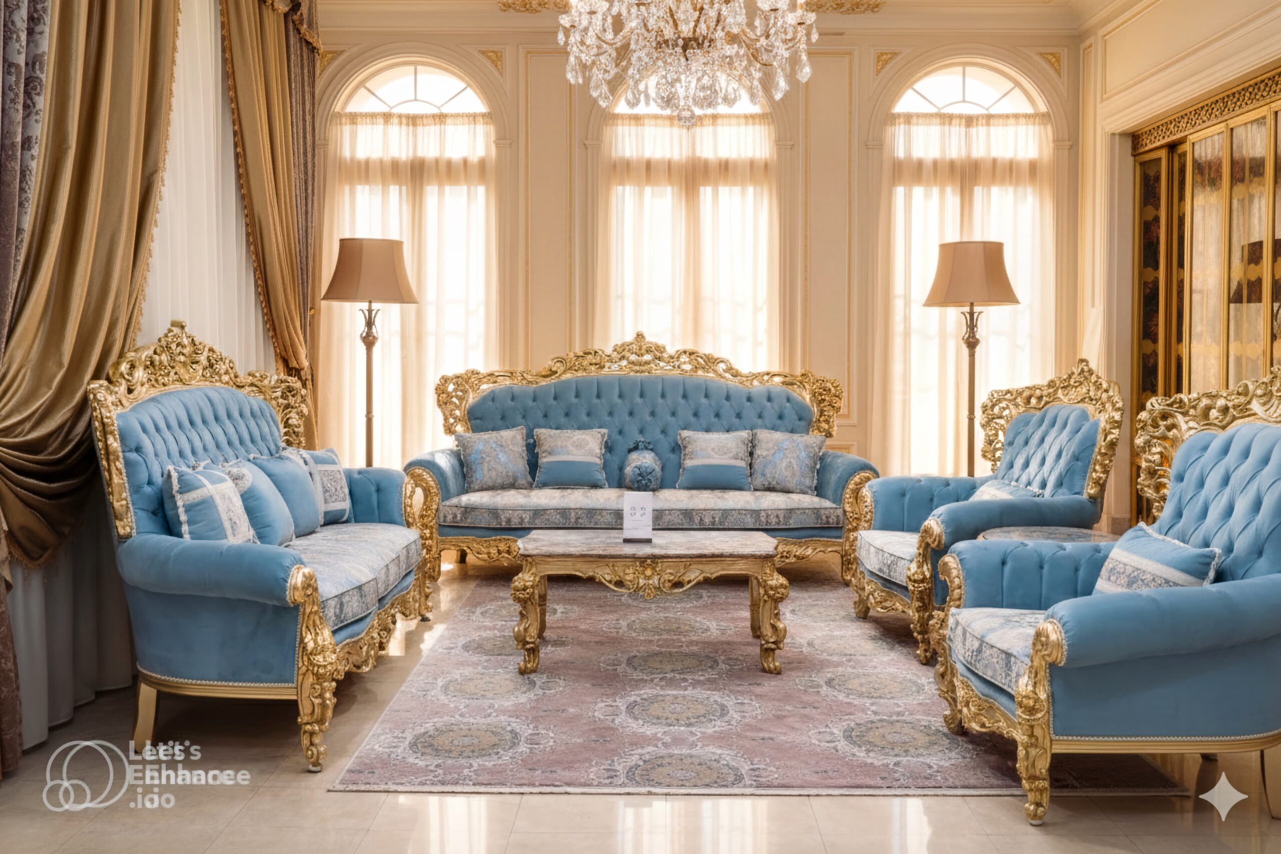 Exclusive Royal Victorian Sofa Sets | Hand-Carved Luxury Living Room Furniture