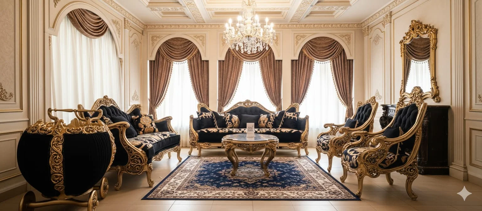 The Crown Collection: Ultra-Luxury Royal Victorian Room Set