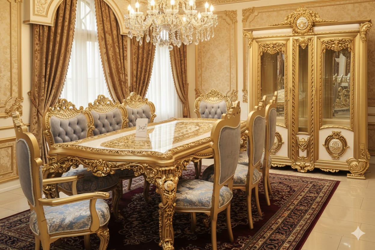 The Versailles Grand Rococo Dining Suite