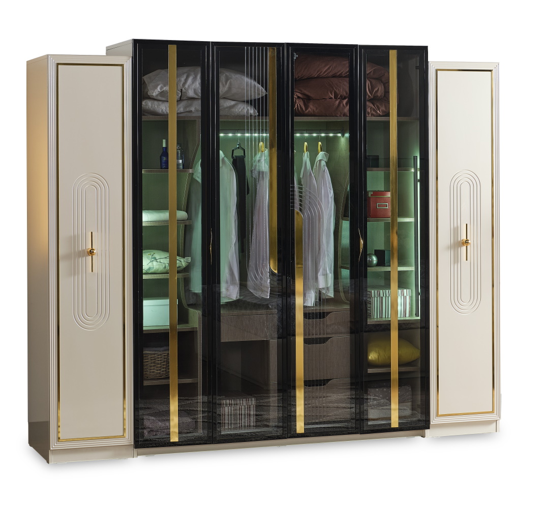 Marsel Bedroom (Queen Frame With Headboard & Dresser With Mirror & Ottoman & 2 Nightstand) - Image 14