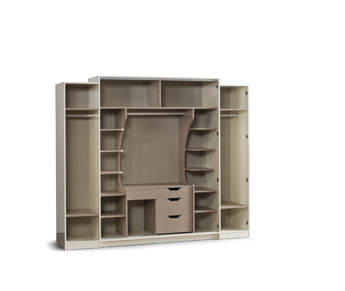 Marsel Bedroom (Queen Frame With Headboard & Dresser With Mirror & Ottoman & 2 Nightstand) - Image 8