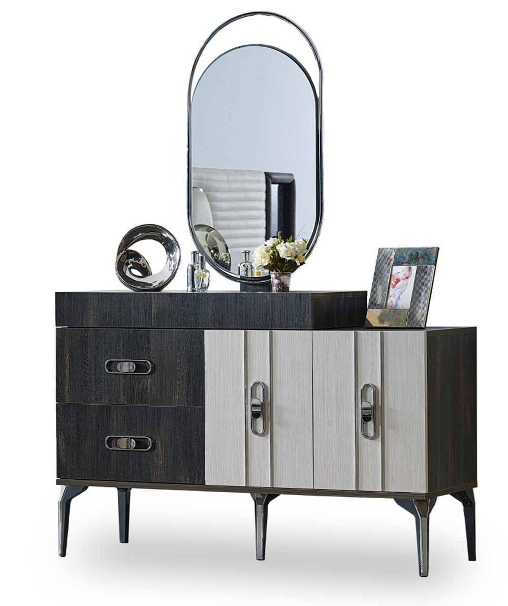 Nero Bedroom (Queen Storage Bed With Headboard & Dresser With Mirror & 2 Nightstand ) Fast Delivery - Image 10