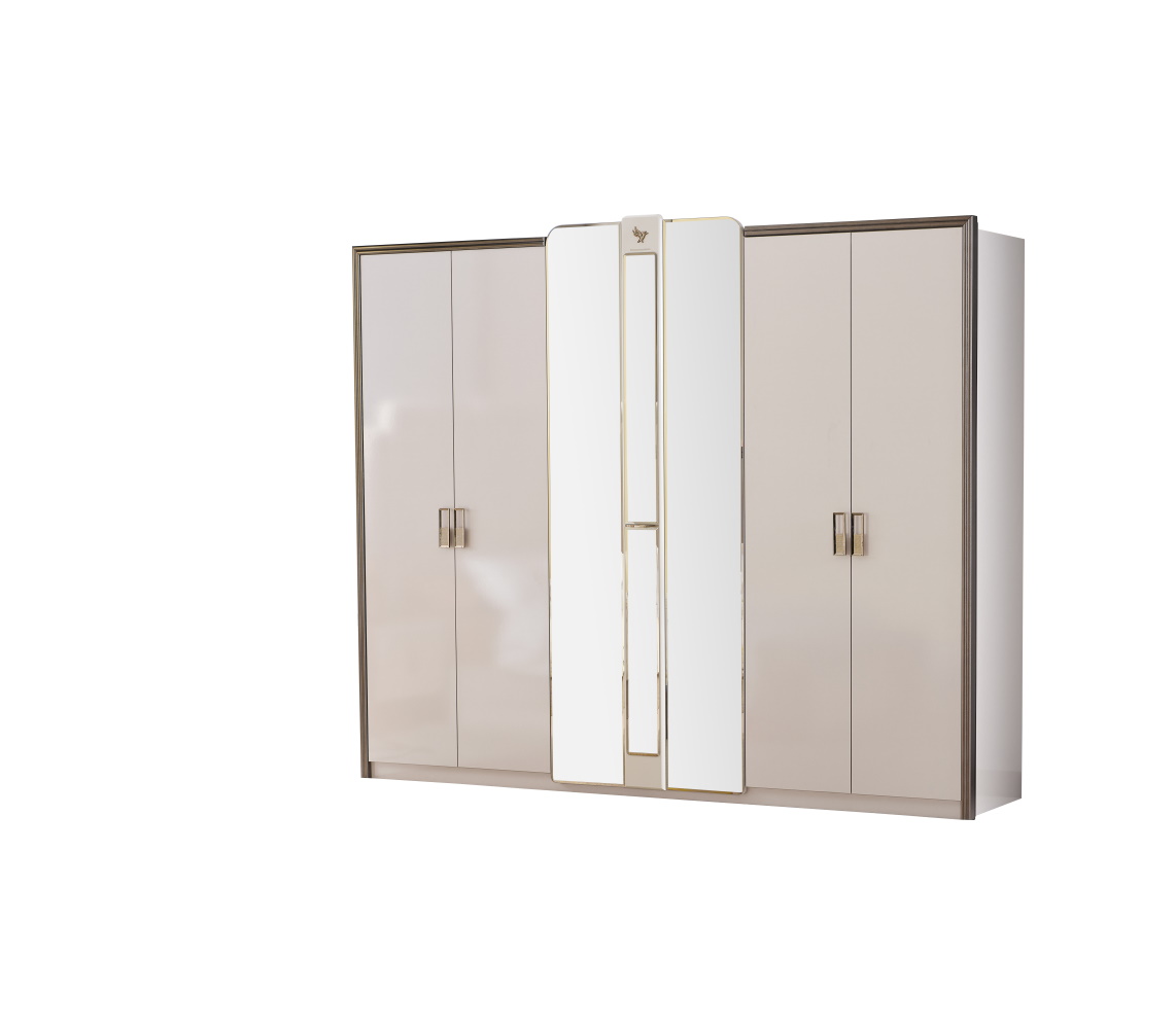 Nirvana Bedroom (Queen Bed & Dresser With Mirror & Ottoman & 2 Nightstand With Back ) - Image 10