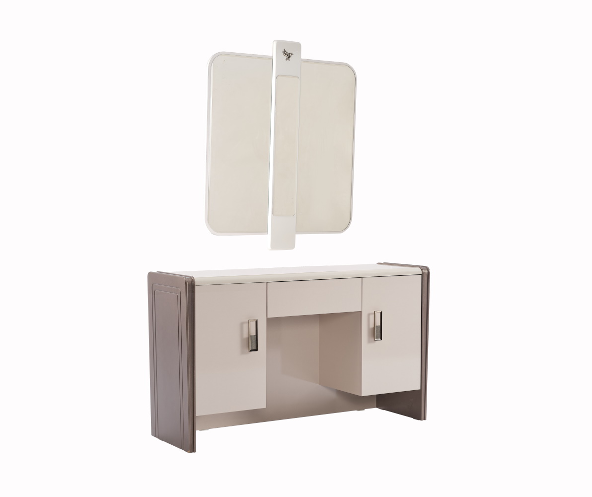 Nirvana Bedroom (Queen Bed & Dresser With Mirror & Ottoman & 2 Nightstand With Back ) - Image 3