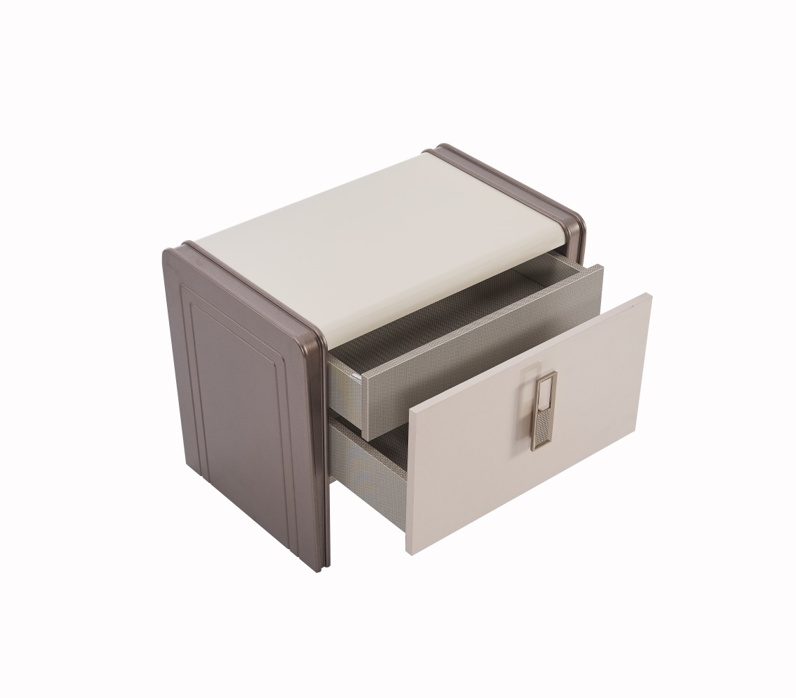 Nirvana Bedroom (Queen Bed & Dresser With Mirror & Ottoman & 2 Nightstand With Back ) - Image 7