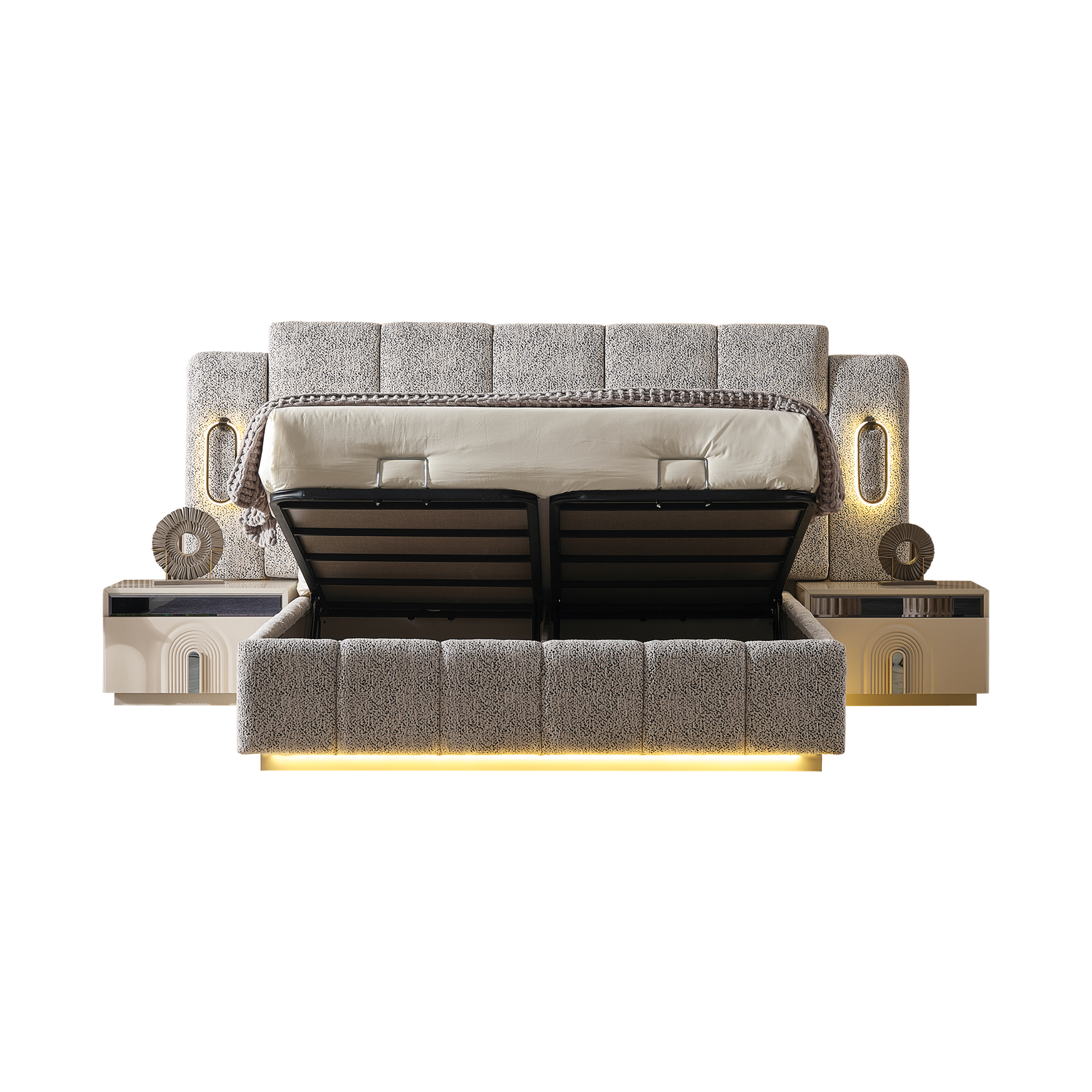 Parma Bedroom (Queen Frame With Headboard & Dresser With Mirror & 2 Nightstand) - Image 16