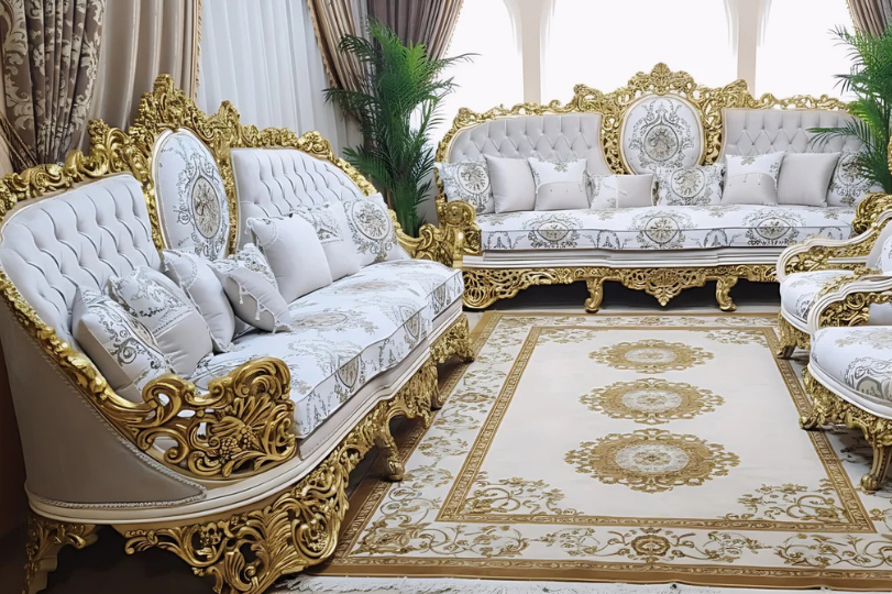 Exclusive Royal Victorian Sofa Sets | Hand-Carved Luxury Living Room Furniture