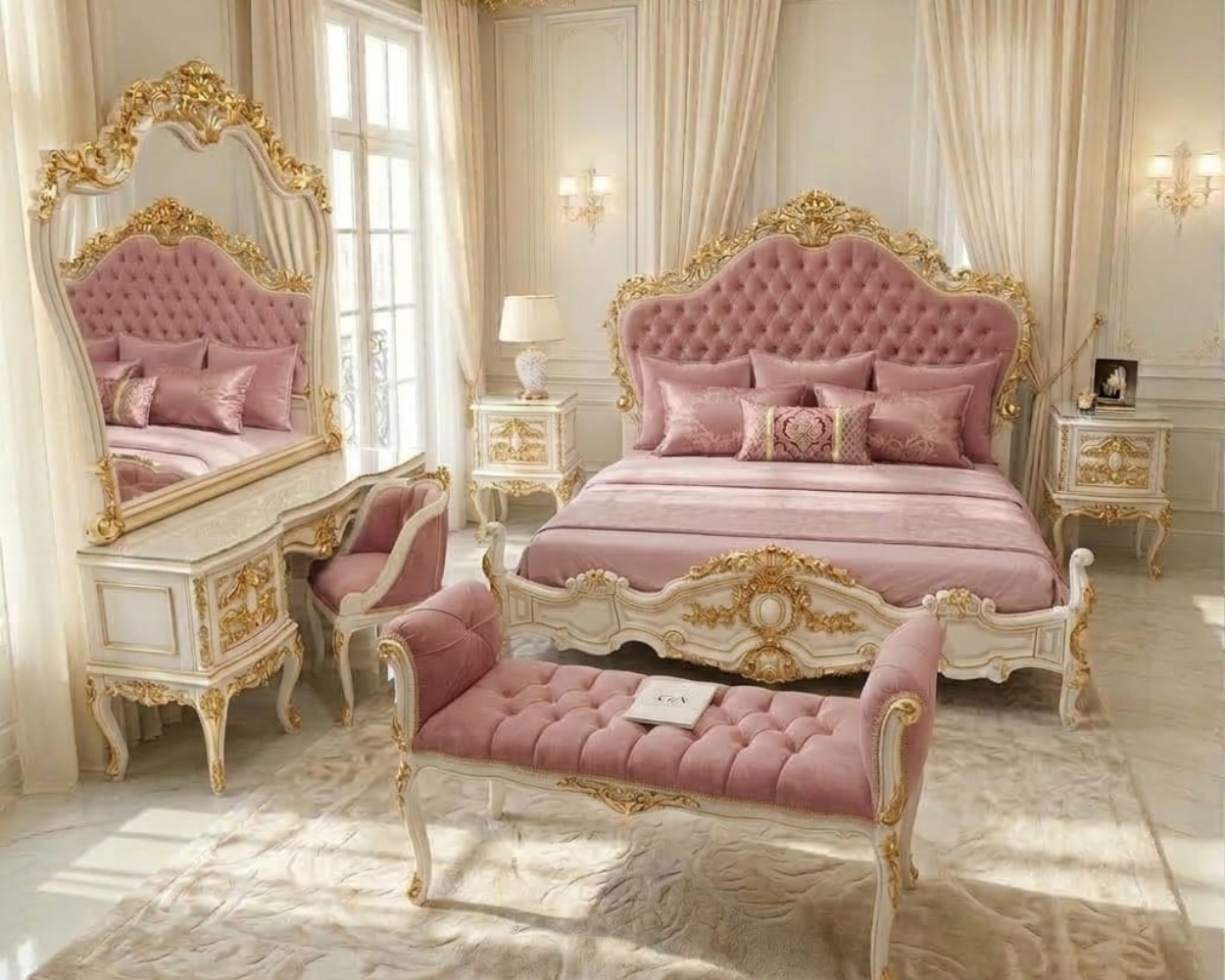 Sovereign Dusty Rose & Ivory Baroque Master Suite | Royal Enchantment Edition
