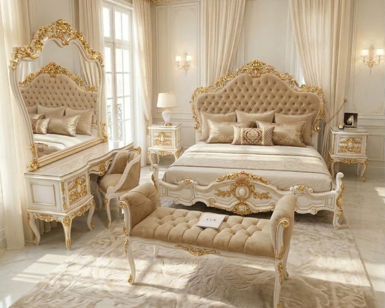 Sovereign Pearl & Gold Baroque Master Suite | Imperial Boutique Edition