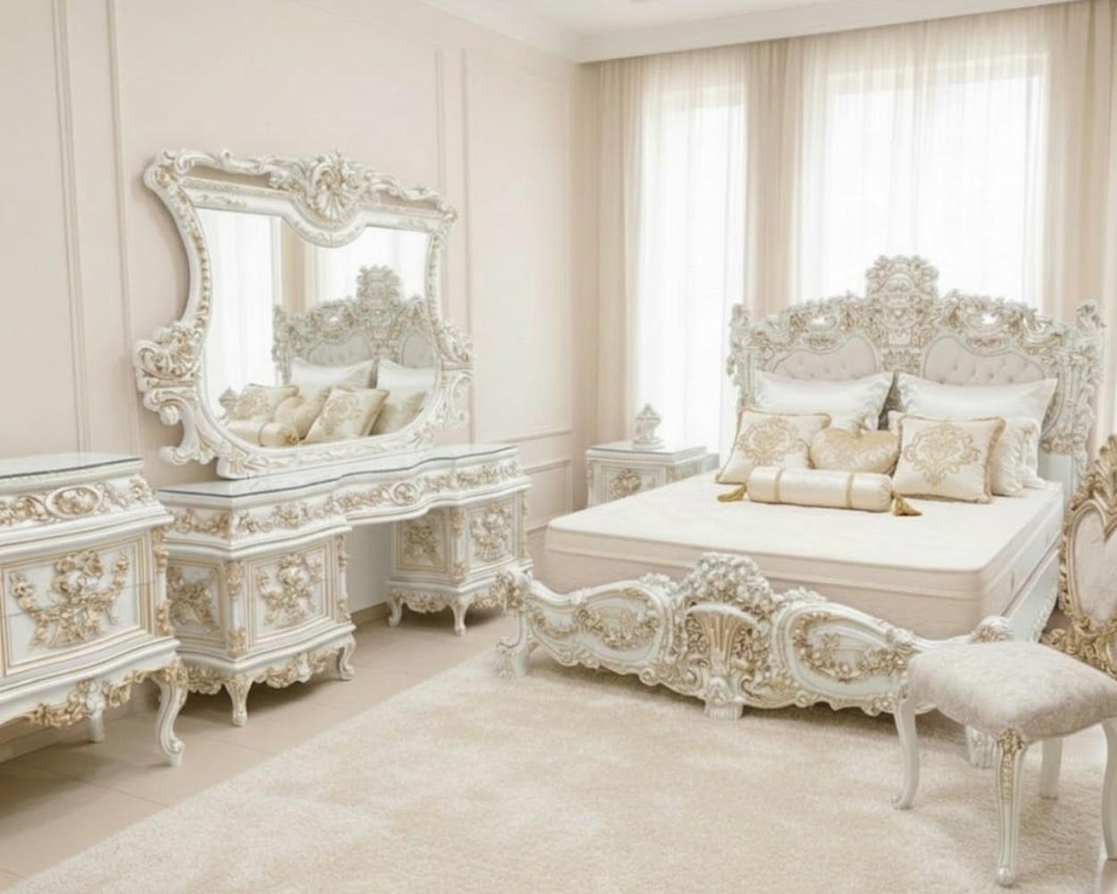 Sovereign Snow Alabaster & Gold Baroque Suite | Pure Imperial Edition