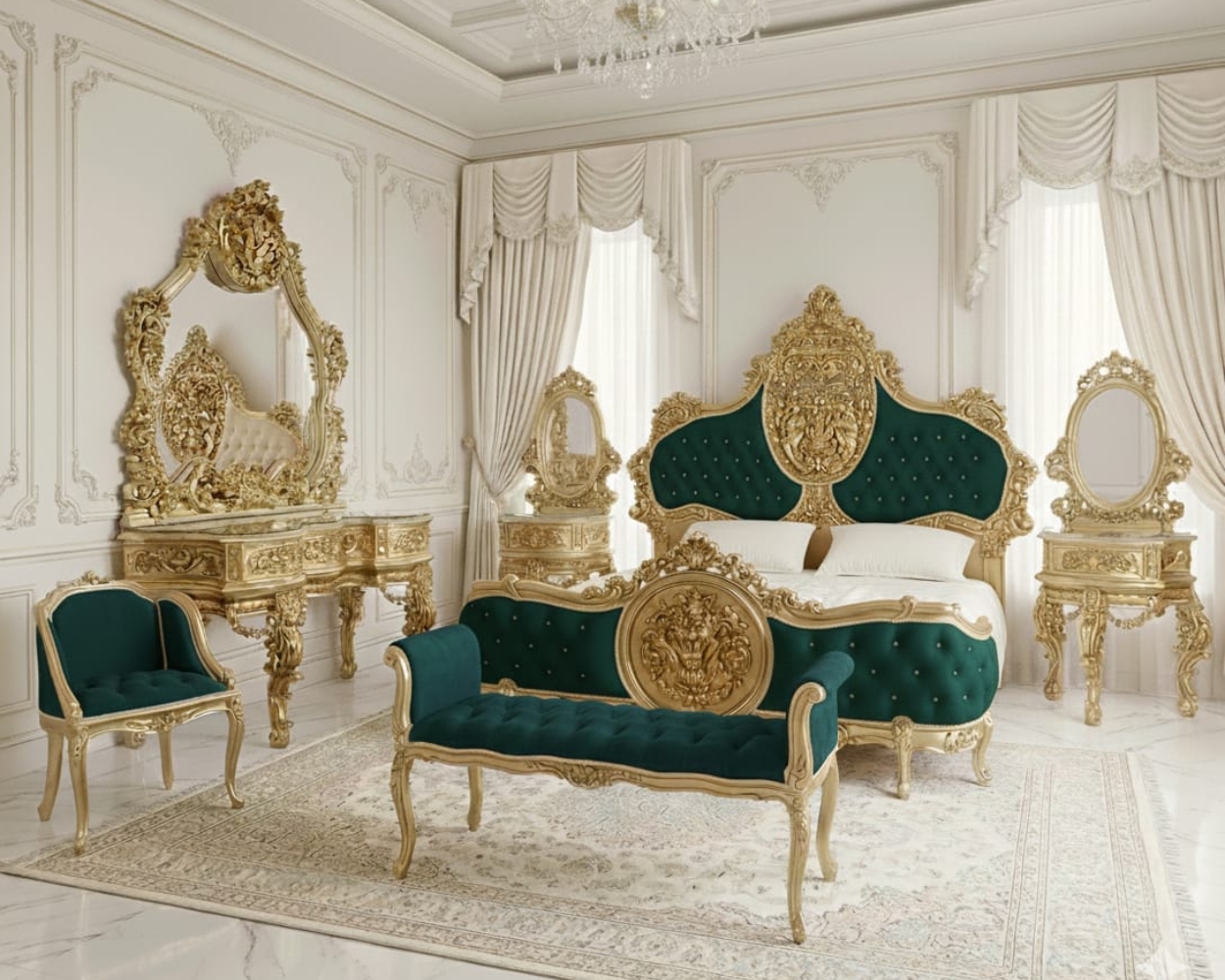 Royal Emerald & Gold Sovereign Suite (Luxury Victorian Collection)