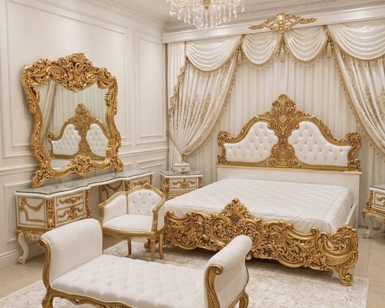 Royal Ivory & Gold Sovereign Suite (Luxury Baroque Edition)