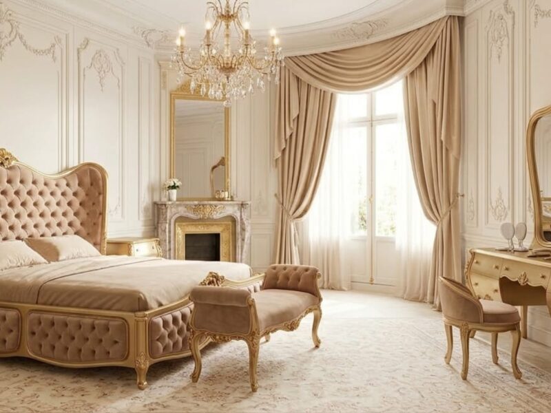 The Grand Regency Champagne & Gold Bedroom Suite