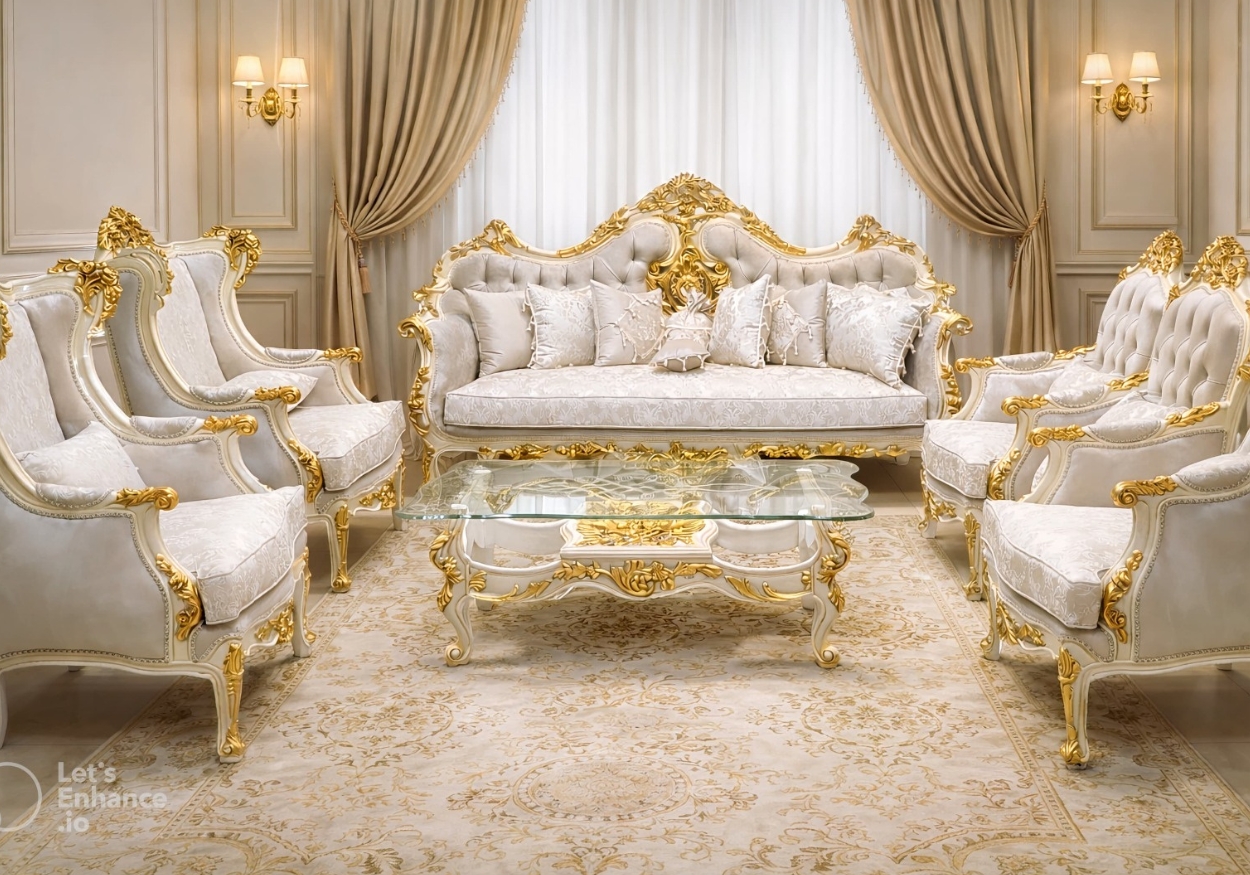Exclusive Royal Victorian Sofa Sets | Hand-Carved Luxury Living Room Furniture