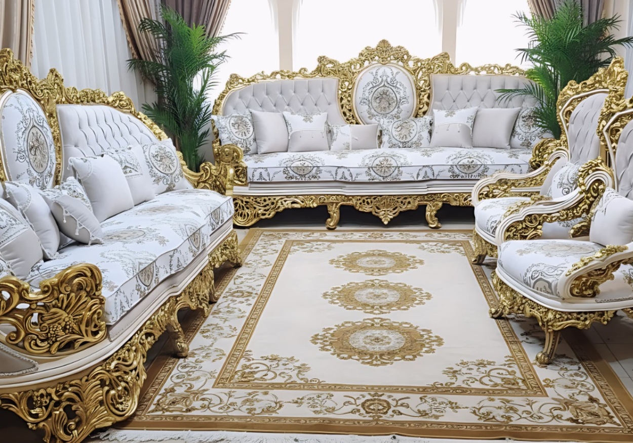 Exclusive Royal Victorian Sofa Sets | Hand-Carved Luxury Living Room Furniture