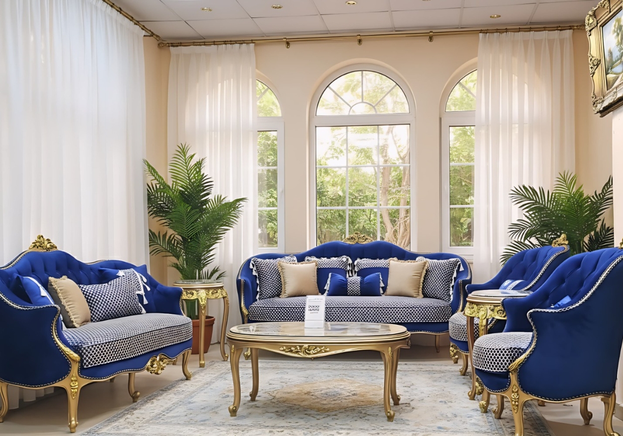 The Sovereign Suite: Ultra-Luxury Royal Victorian Living Room Set