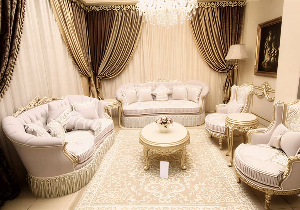 The Crown Jewel: Premium Hand-Carved Royal Victorian Living Room Set