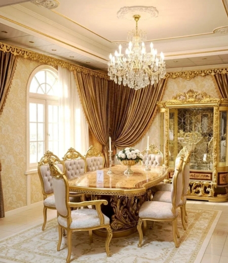 The Imperial Golden Laurel Dining Collection