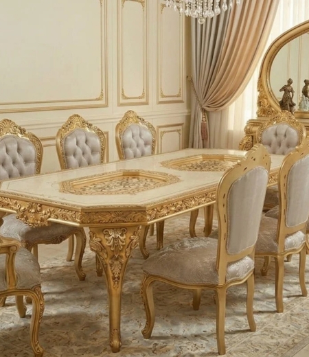 The Imperial Ruby & Gilt Octagonal Dining Suite