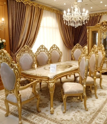 The Majesty Gilded Cream Dining Collection