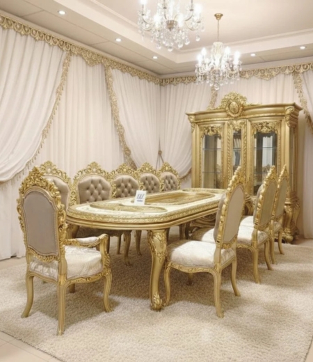 The Noir Sovereign Gilded Dining Collection