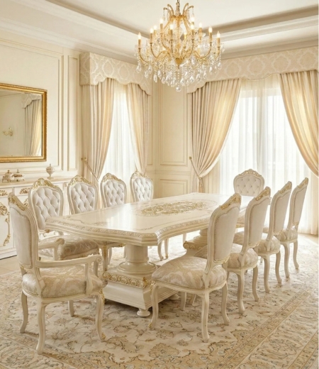 The Palace Alabaster & Gold Imperial Dining Suite