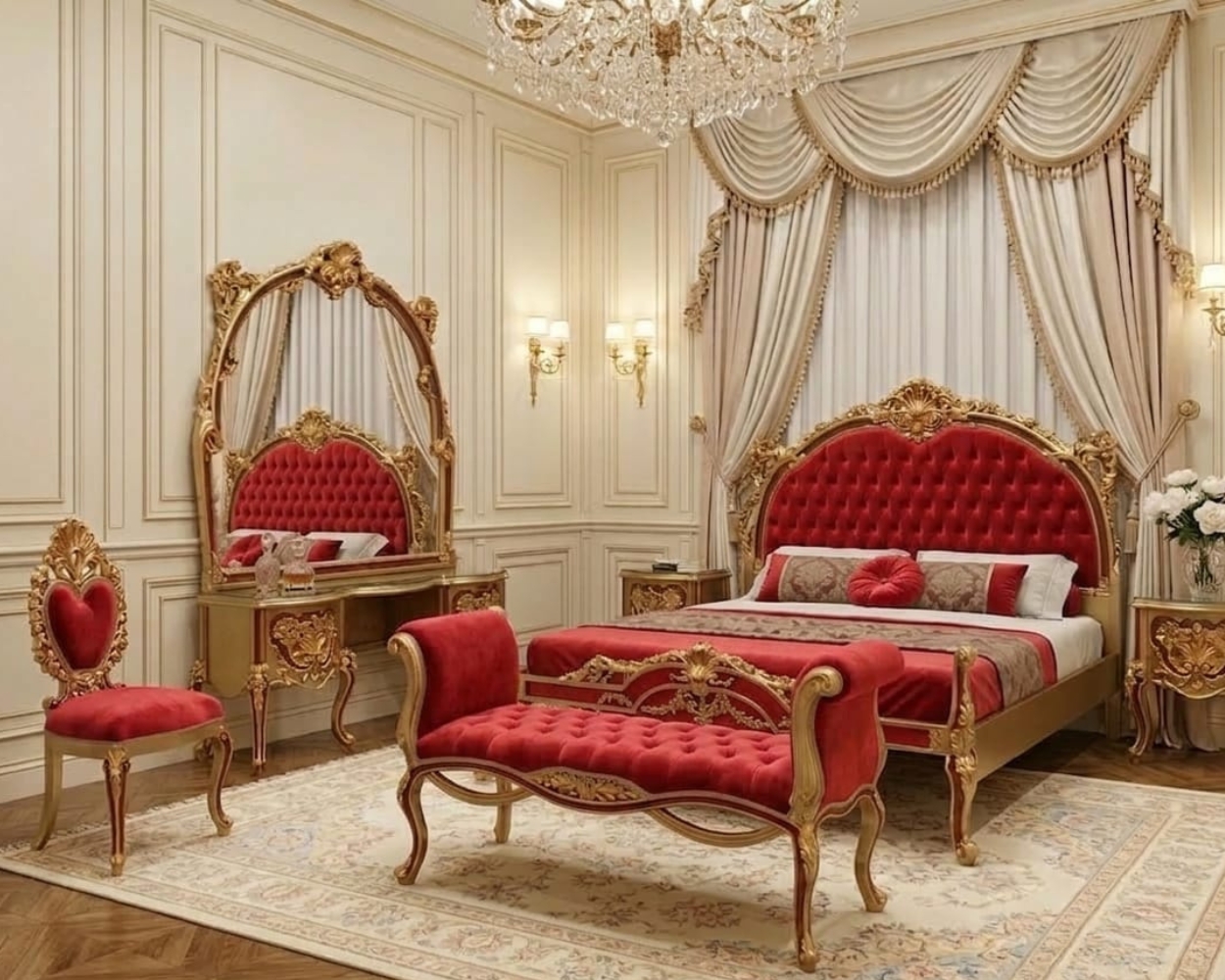Royal Ruby & Gold Victorian Suite (Premium Velvet Edition)