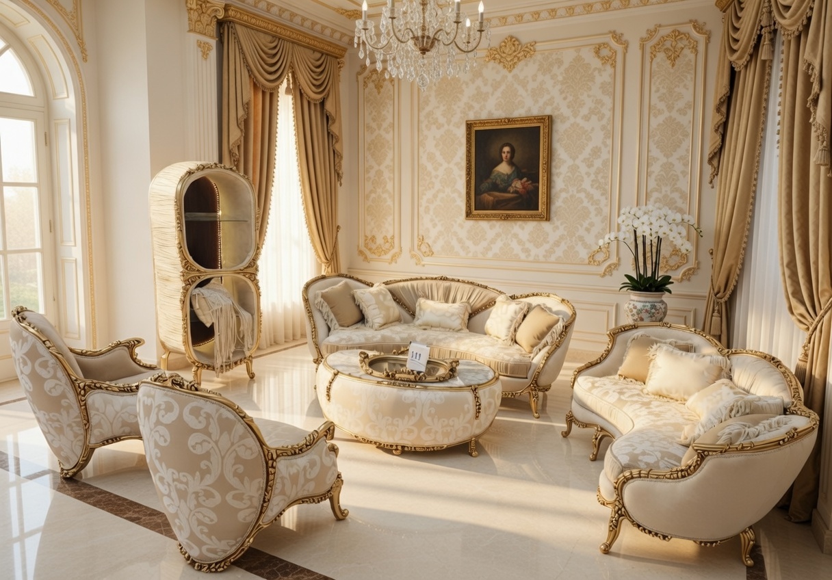 Heritage Traditional Living Room Furniture | Deep-Button Tufted Craftsmanship